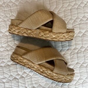 Dolce Vita | Raffia Platform Sandal | Sz 8